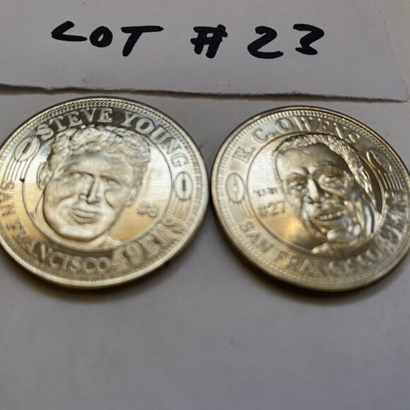 San Francisco 49ers then and now 1994-95 collectable coins 2 of 20 Lot #23 - Picture 3 of 3